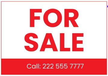 Free For Sale Yard Sign Template to Edit Online