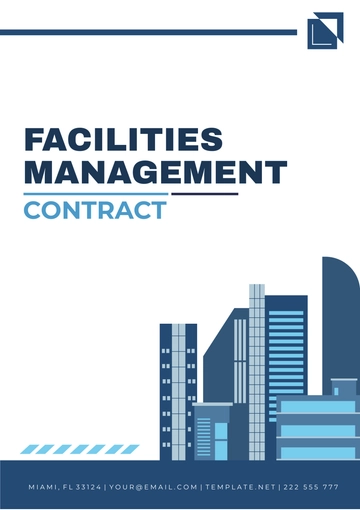 Free Facilities Management Contract Template to Edit Online