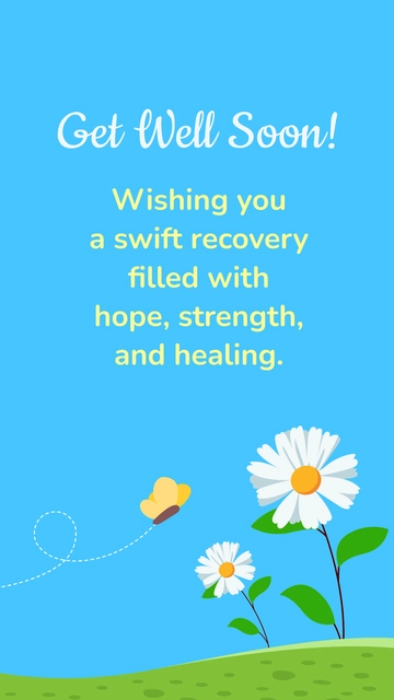 Free Get Well Soon Quote For Patients Template to Edit Online