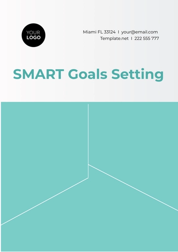 Free SMART Goals Setting Template to Edit Online
