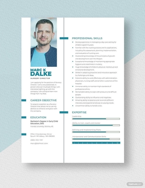 Nursery Director Resume