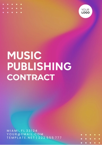 Free Music Publishing Contract Template to Edit Online