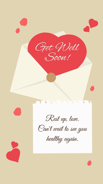 Free Get Well Soon Card For Boyfriend to Edit Online