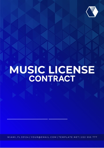 Free Music License Contract Template to Edit Online