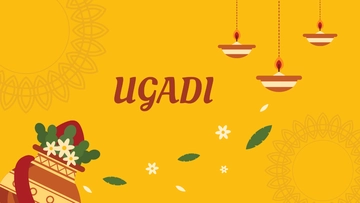 Free Ugadi Background Template to Edit Online