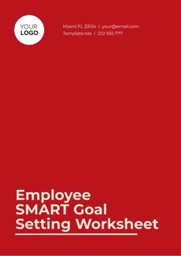 Free Employee SMART Goal Setting Worksheet Template to Edit Online