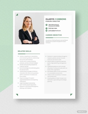 Parking Director Resume