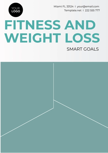 Free Fitness and Weight Loss SMART Goals Template to Edit Online