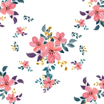 Free White and Pink Floral to Edit Online