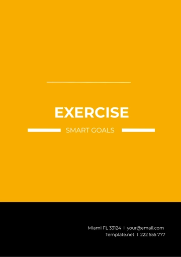 Free Exercise SMART Goals Template to Edit Online