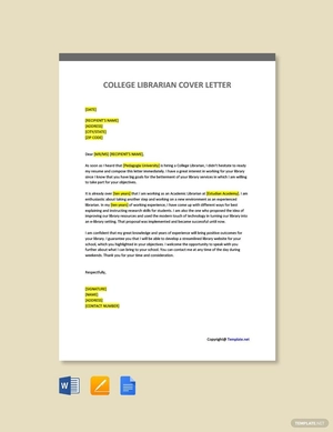 College Librarian Cover Letter