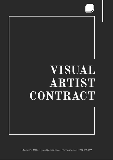 Free Visual Artist Contract Template to Edit Online