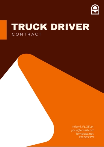 Free Truck Driver Contract Template to Edit Online
