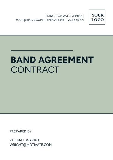 Free Band Agreement Contract Template to Edit Online