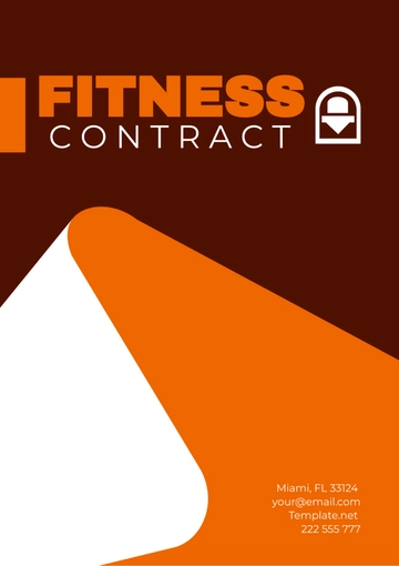 Free Fitness Contract Template to Edit Online
