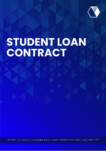 Free Student Loan Contract Template to Edit Online
