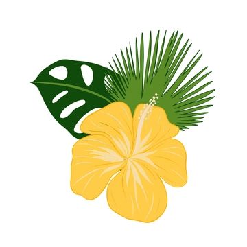 Free Tropical Floral Clipart to Edit Online