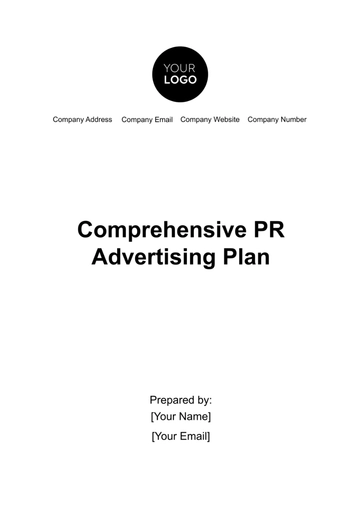 Free Comprehensive PR Advertising Plan Template to Edit Online