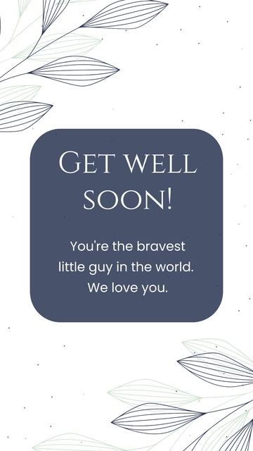 Free Get Well Soon Quote For Son Template to Edit Online