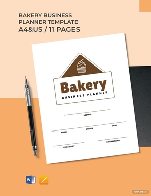 Bakery Business Planner Template