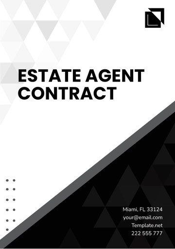 Free Estate Agent Contract Template to Edit Online