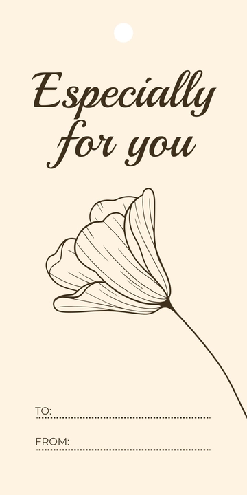 Free Editable Gift Tag Template to Edit Online