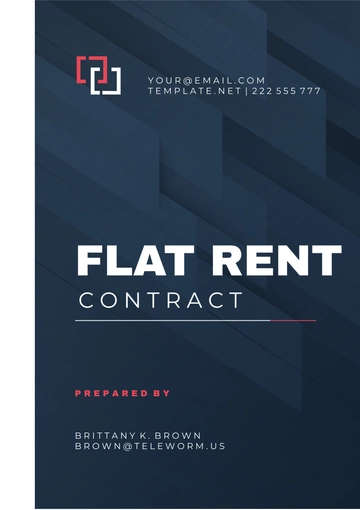 Free Flat Rent Contract Template to Edit Online