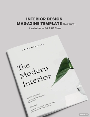 Interior Design Magazine Template