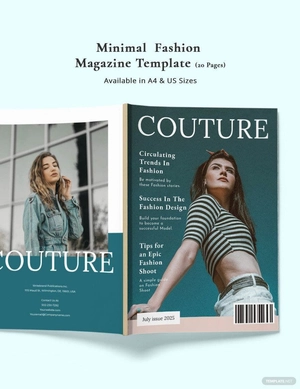 Minimal Fashion Magazine Template