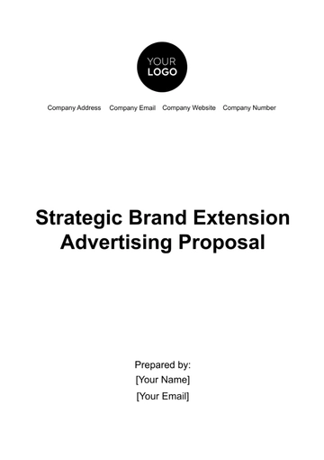 Free Strategic Brand Extension Advertising Proposal Template to Edit Online