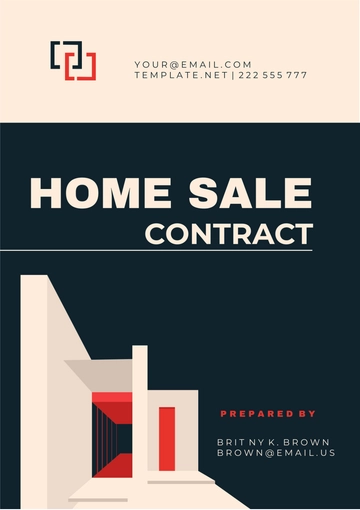 Free Home Sale Contract Template to Edit Online