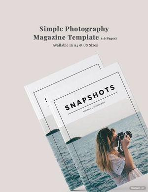 Simple Photography Magazine Template