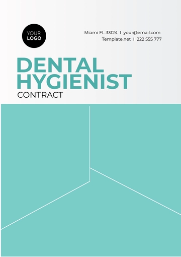 Free Dental Hygienist Contract Template to Edit Online