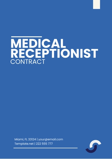Free Medical Receptionist Contract Template to Edit Online