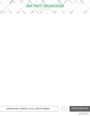 Non-profit Organization Letterhead Template