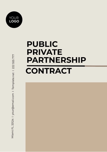 Free Public Private Partnership Contract Template to Edit Online