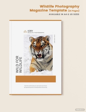 Wildlife Photography Magazine Template