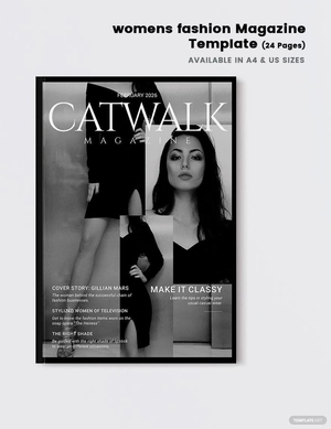Women's fashion Magazine Template