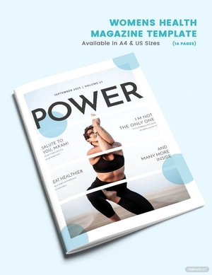 Women's Health Magazine Template