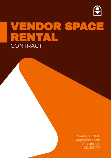 Free Vendor Space Rental Contract Template to Edit Online