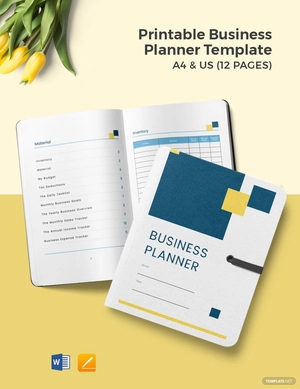Printable Business Planner Template