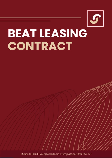 Free Beat Leasing Contract Template to Edit Online
