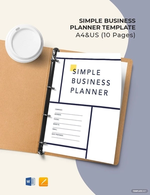 Simple Business Planner Template