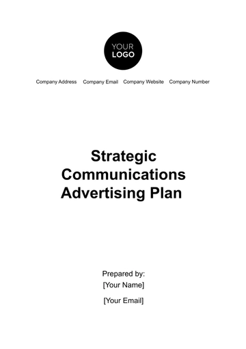 Free Strategic Communications Advertising Plan Template to Edit Online