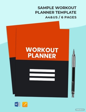 Sample Workout Planner Template
