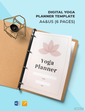 Digital Yoga Planner Template