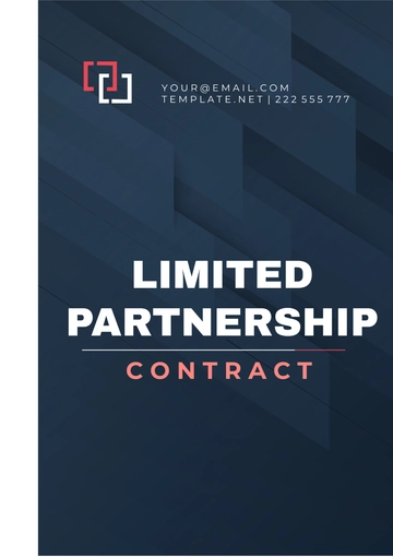 Free Limited Partnership Contract Template to Edit Online