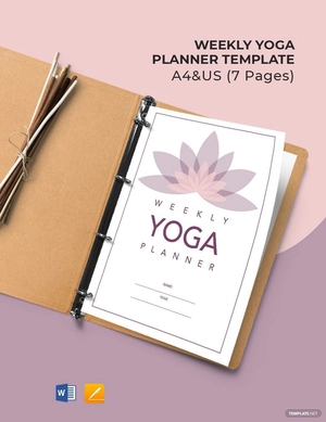Weekly Yoga Planner Template