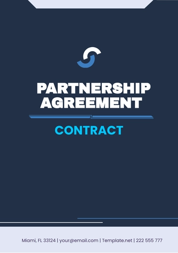 Free Partnership Agreement Contract Template to Edit Online