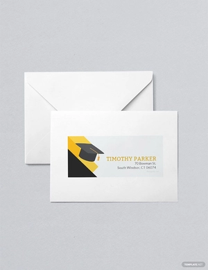 Graduation Address Label Template